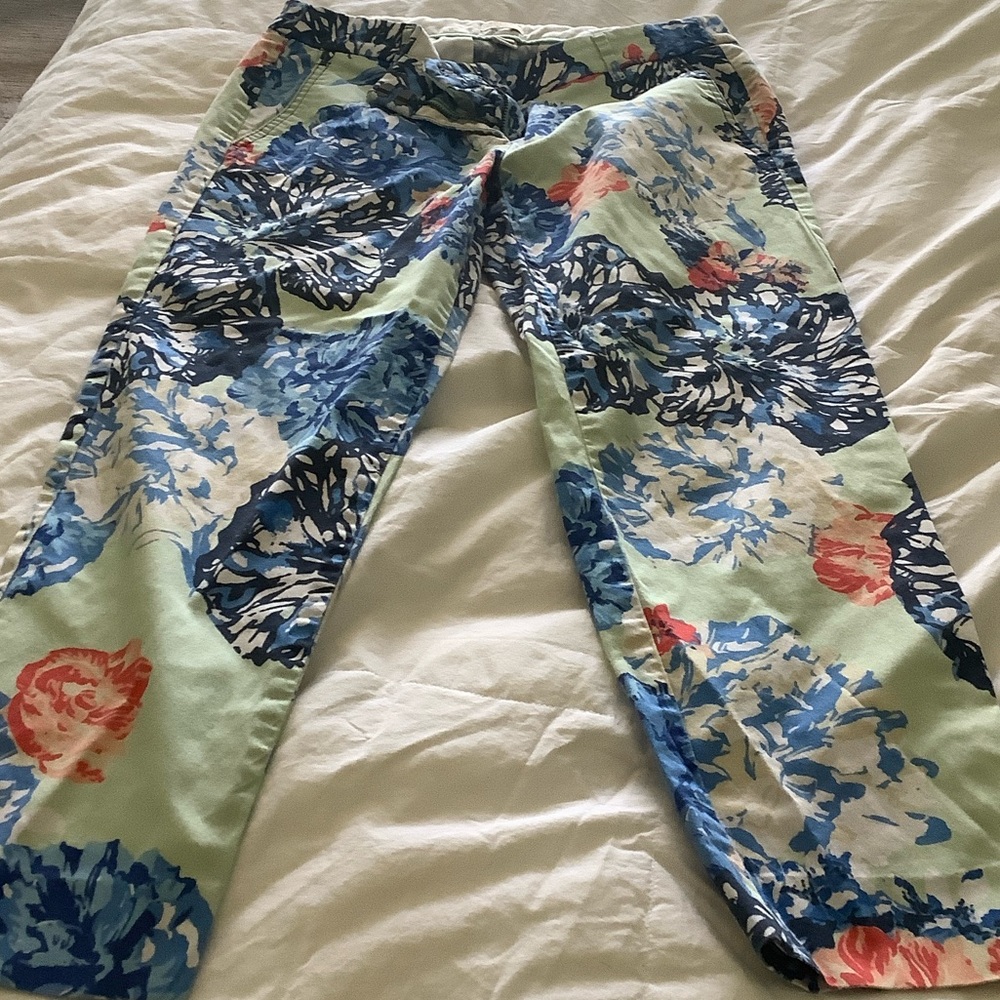 J Crew Floral Print Pants